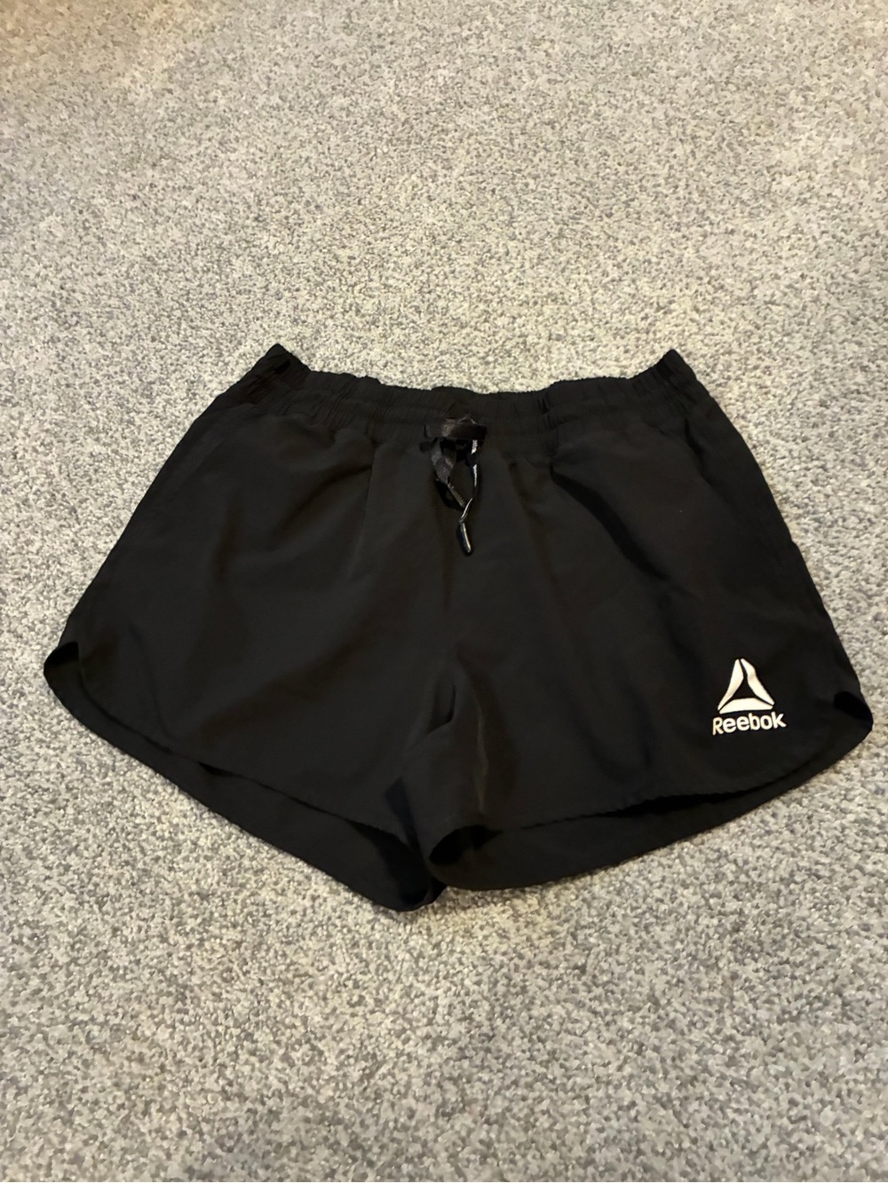 Reebok Black Women's Athletic Running Shorts with Logo